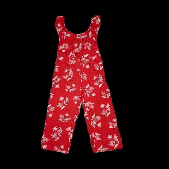 St. John's Bay | Red Floral Jumpsuit - Picture 3 of 5